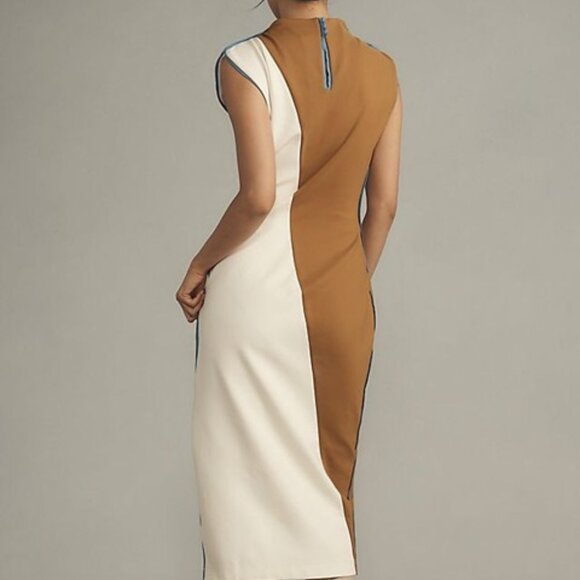 Maeve Muscle Colorblock Midi Dress - Picture 2 of 2